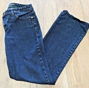 Tommy Hilfiger Jeans Womens 10 Curvy Bootcut Blue Medium Wash Mid Rise